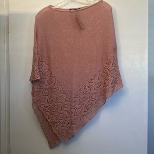 BCBG maxAzria pink poncho OS NWT